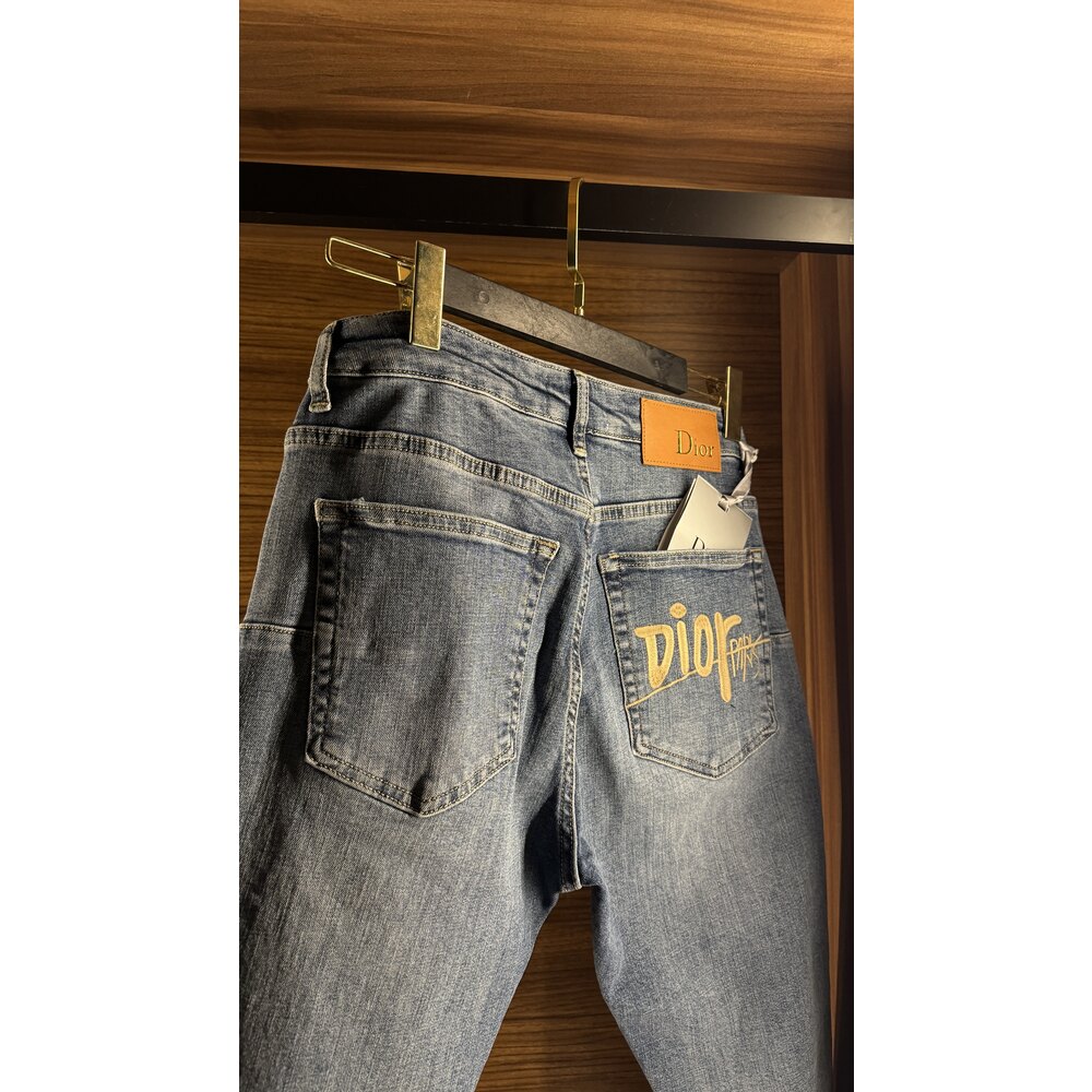 Dior Buz Mavi Jean Pantalon
