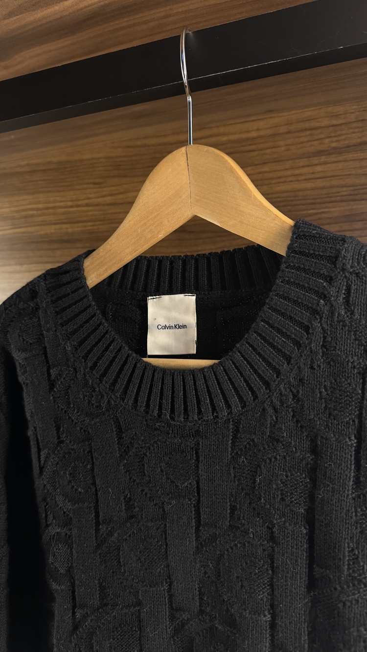 Calvin Klein Siyah Kazak