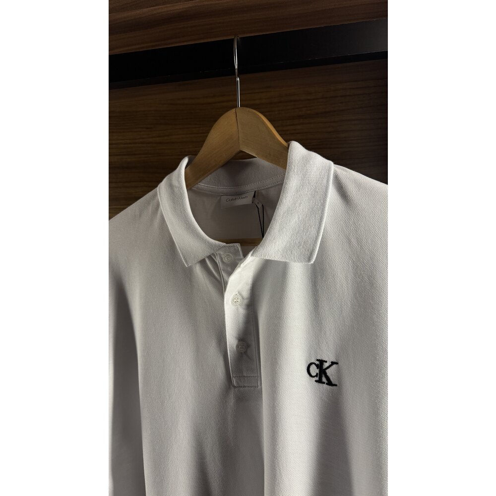 Calvin Klein Beyaz Polo Yaka