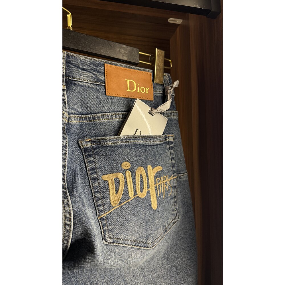 Dior Buz Mavi Jean Pantalon