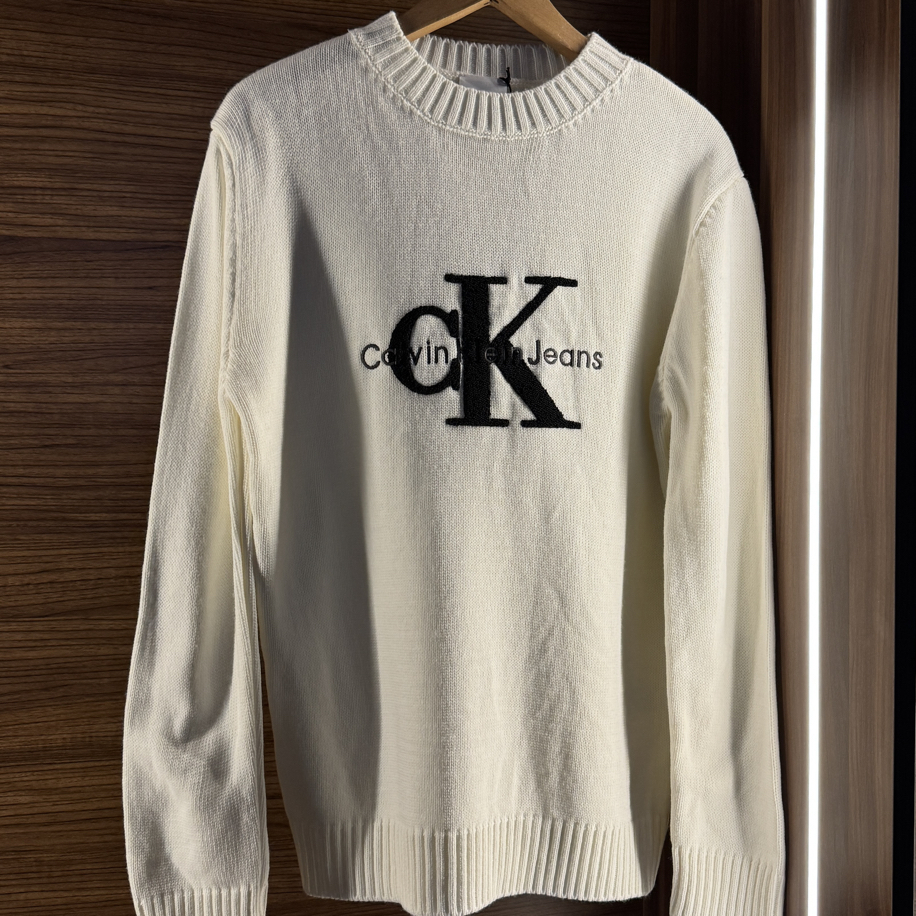 Calvin Klein Premium Beyaz Kazak