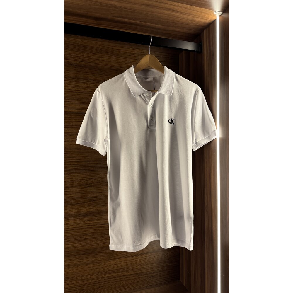 Calvin Klein Beyaz Polo Yaka