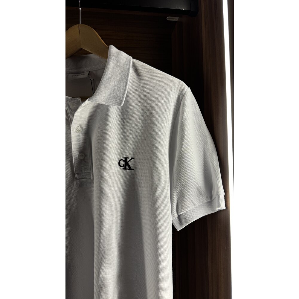 Calvin Klein Beyaz Polo Yaka