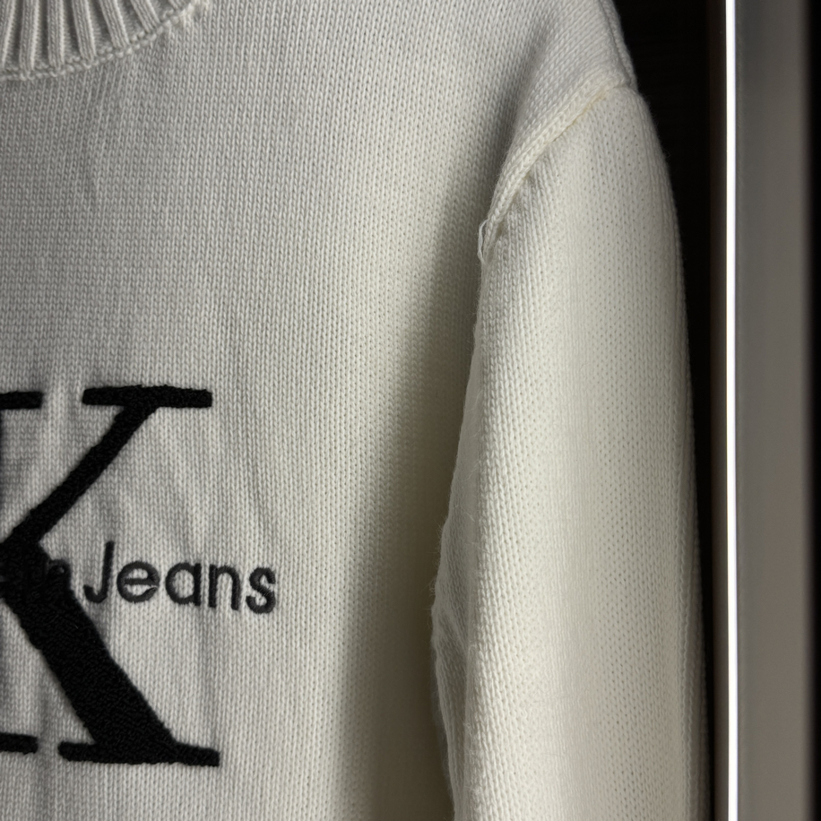 Calvin Klein Premium Beyaz Kazak