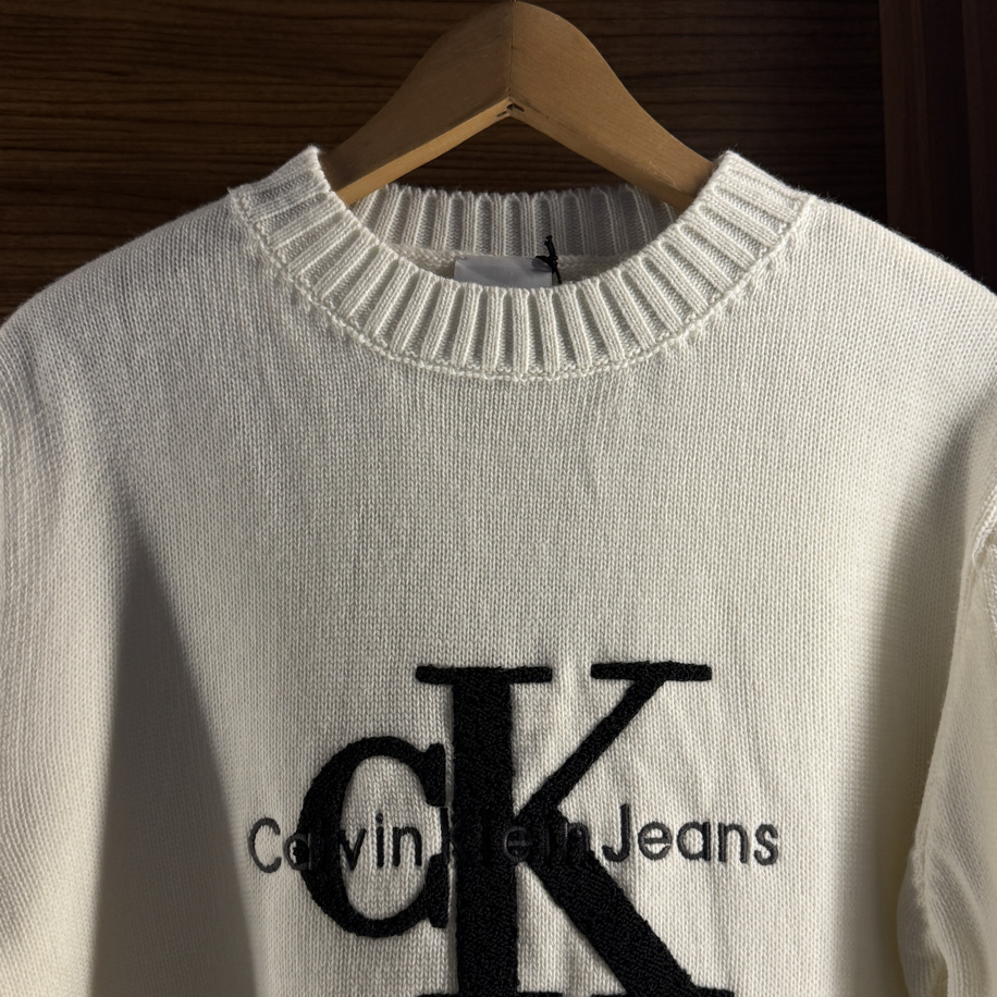Calvin Klein Premium Beyaz Kazak