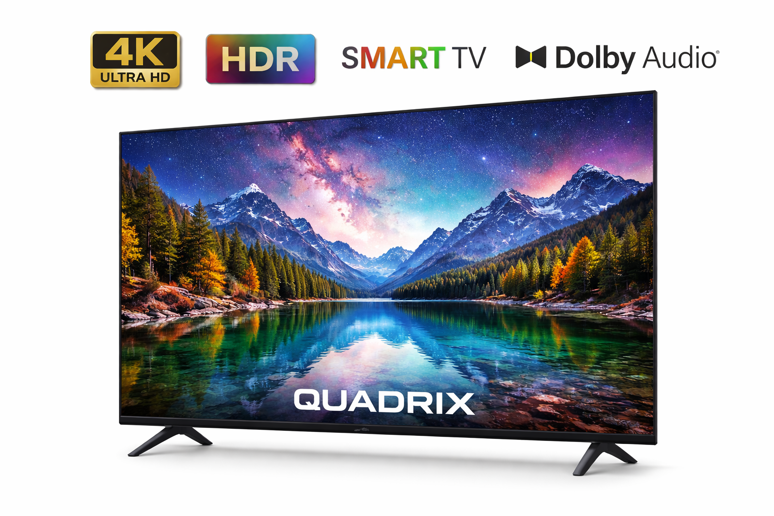 Quadrix 40" Smart LED TV 1 Year Warranty