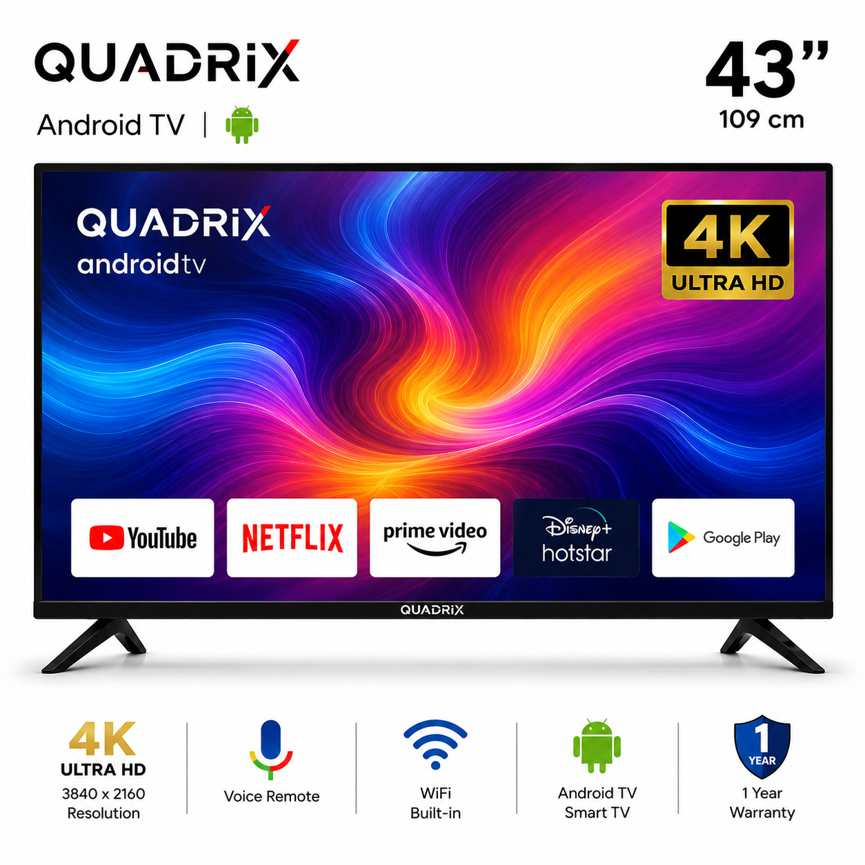 Quadrix 43" Android TV