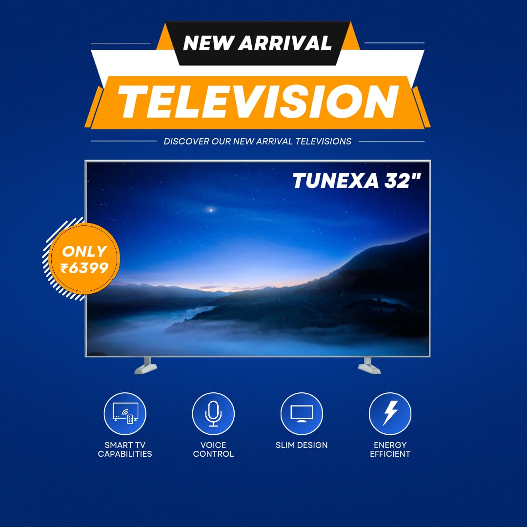 Tunexa 32" Smart LED TV 1 Year Warranty