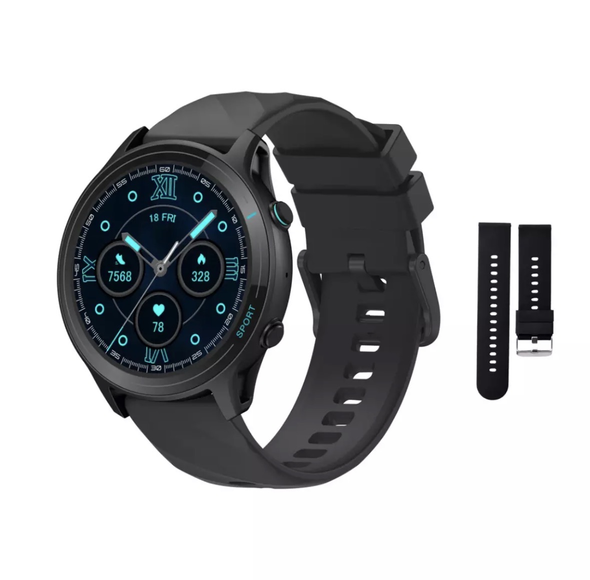 Smartwatch Peje ZW12 Amoled Pulseira Extra A Prova D'água