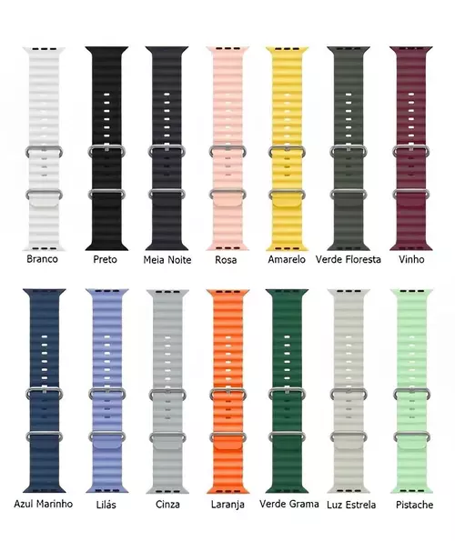 Pulseiras de silicone para relógio