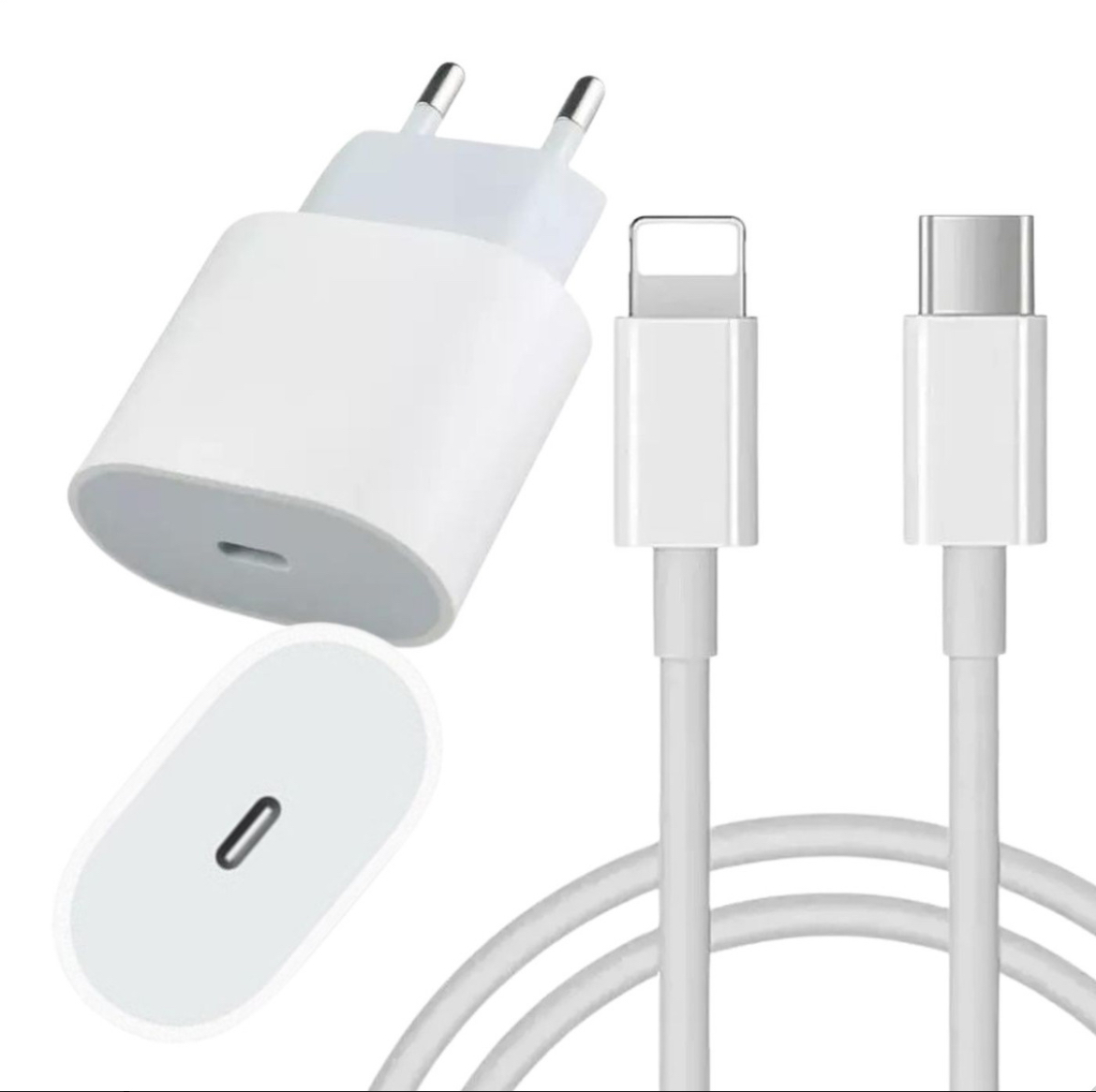 Carregador USB-C com cabo Lightning