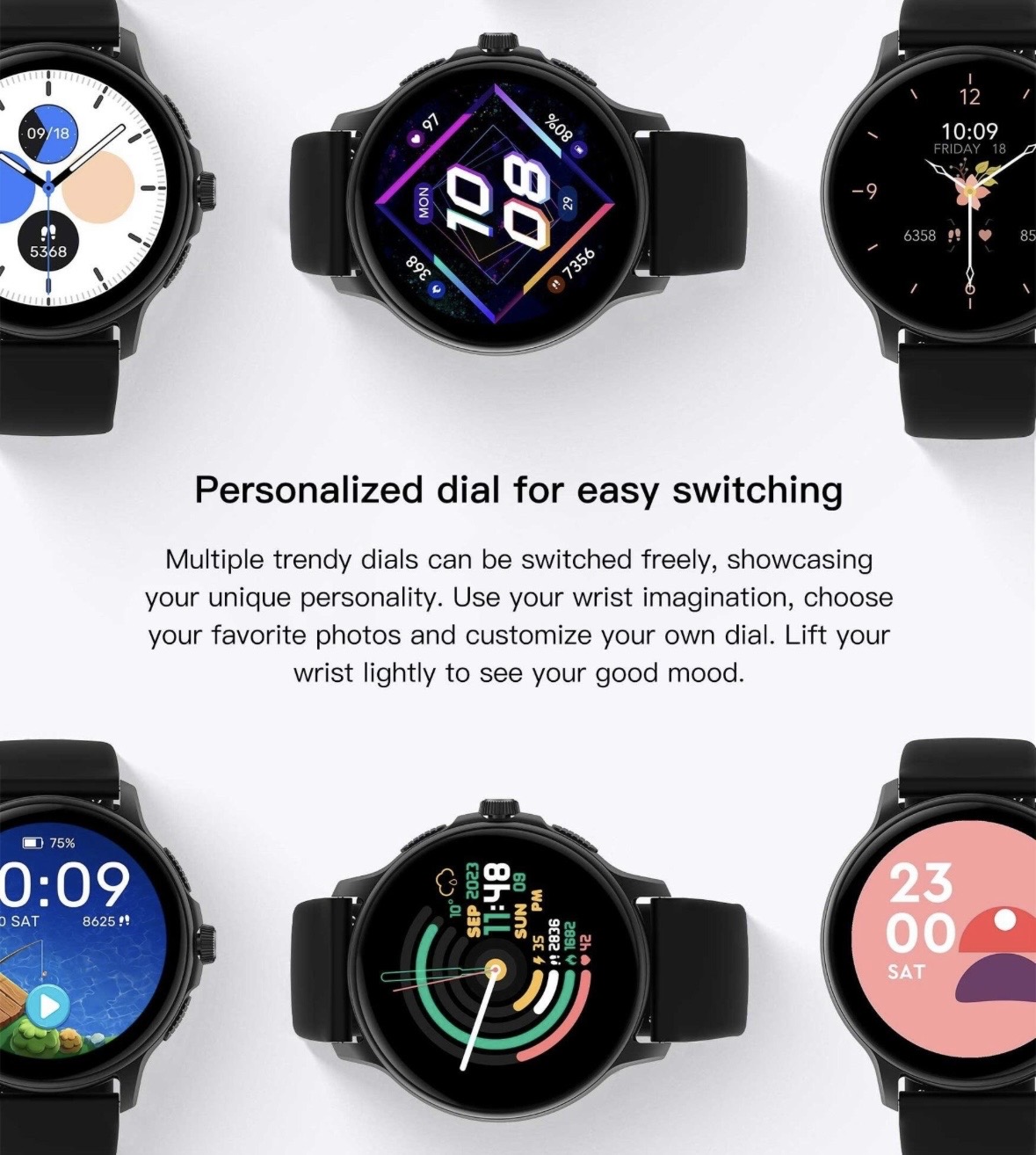 Smartwatch Peje ZW08 A Prova D'água Amoled Pulseira Extra