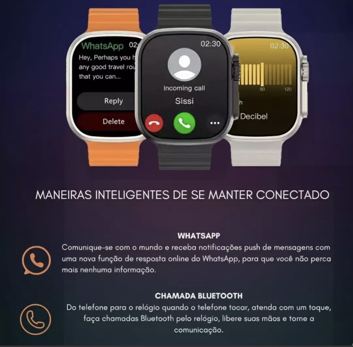 Smartwatch Microwear Ultra 4 Pro Mini 2GB 42mm Amoled Série 11 Whatsapp