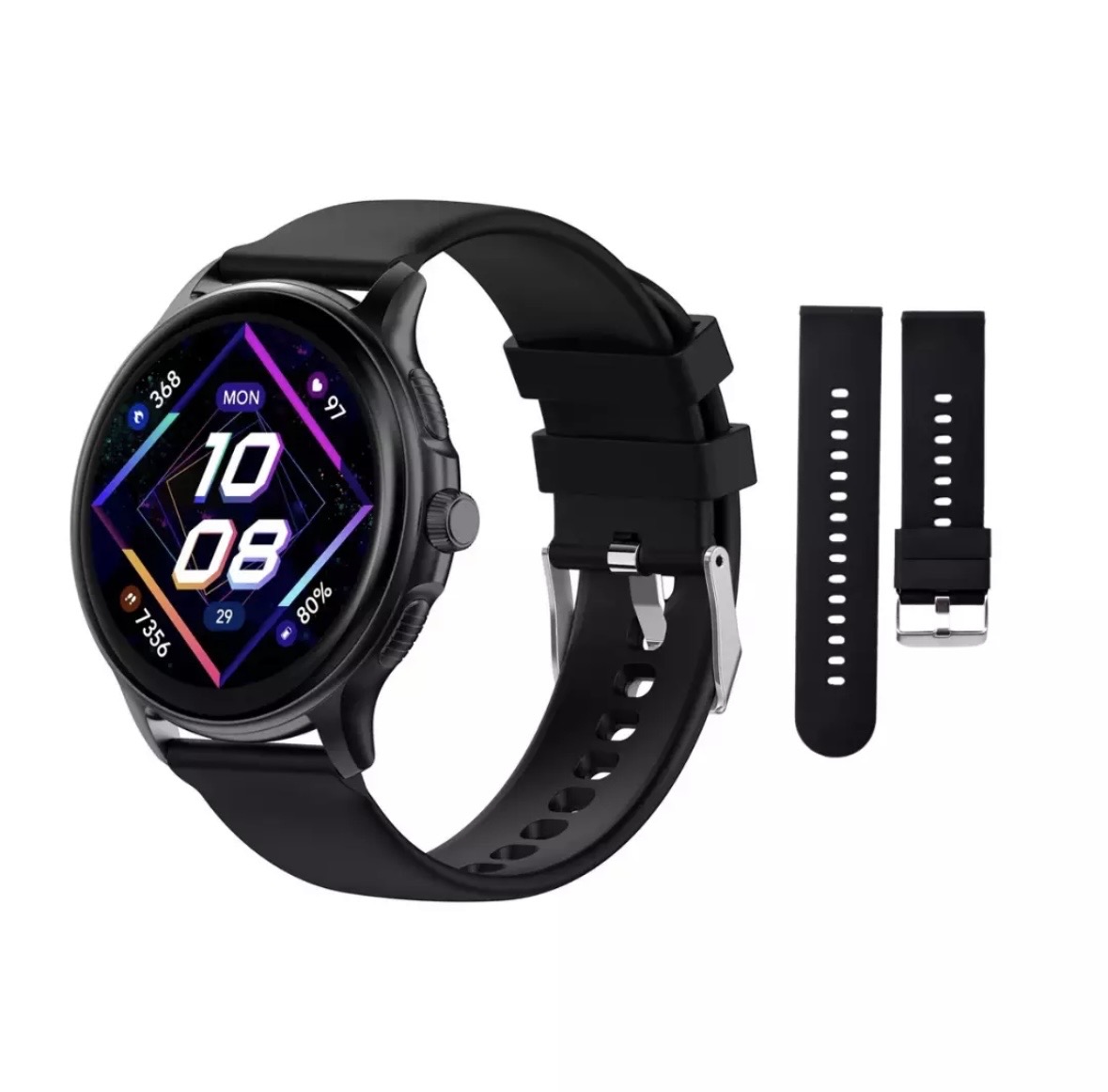 Smartwatch Peje ZW08 A Prova D'água Amoled Pulseira Extra