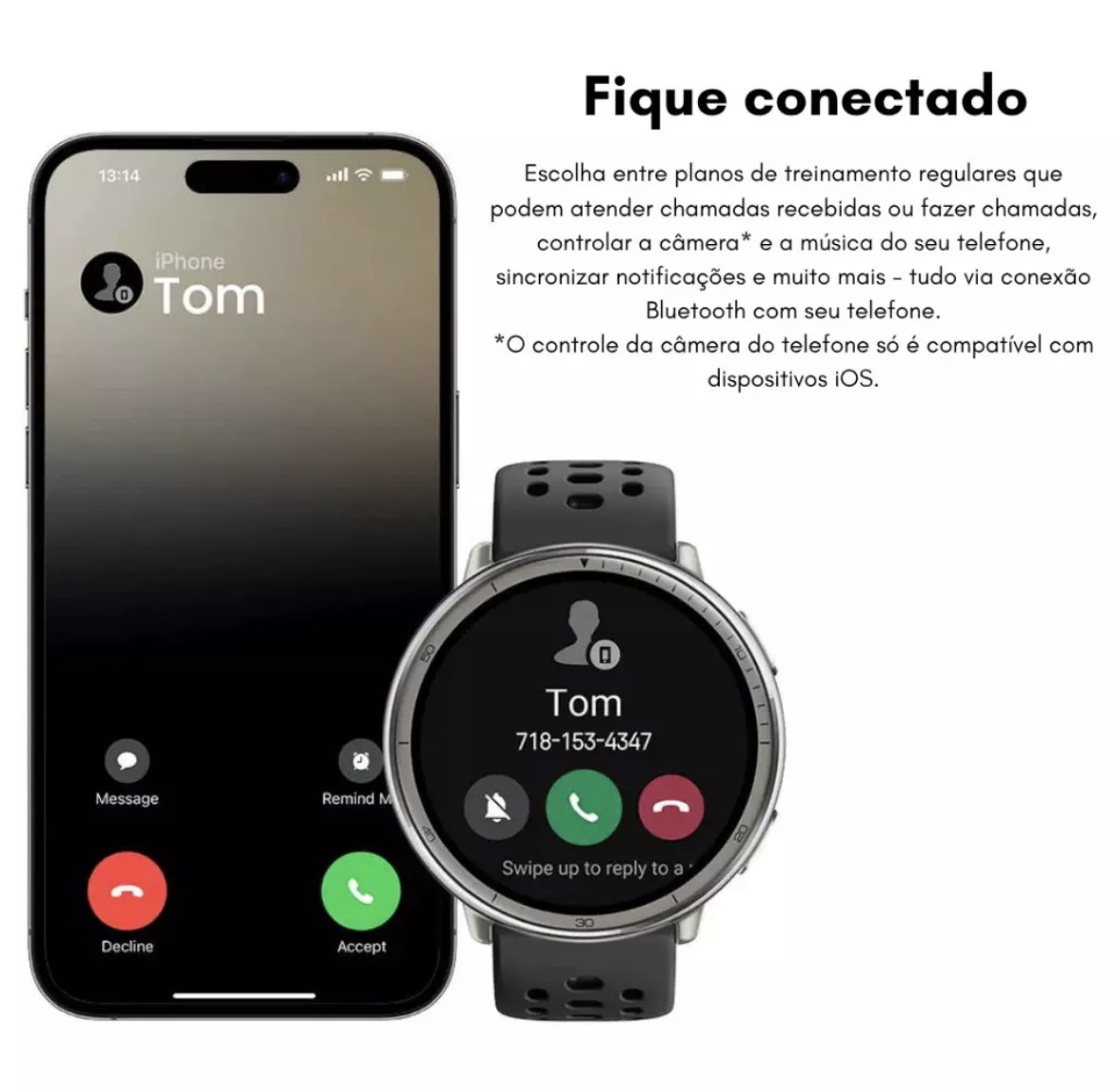 Smartwatch Amazfit Active 2 Amoled GPS A Prova D'água Responde Whatsapp