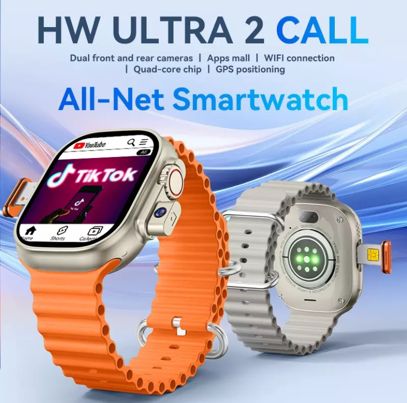 Smartwatch Hw Ultra2 4G 2/64gb Android Amoled 2 Cameras Wifi - Branco