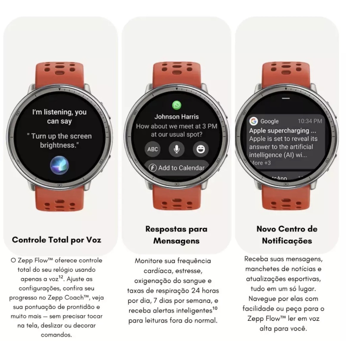 Smartwatch Amazfit Active 2 Amoled GPS A Prova D'água Responde Whatsapp