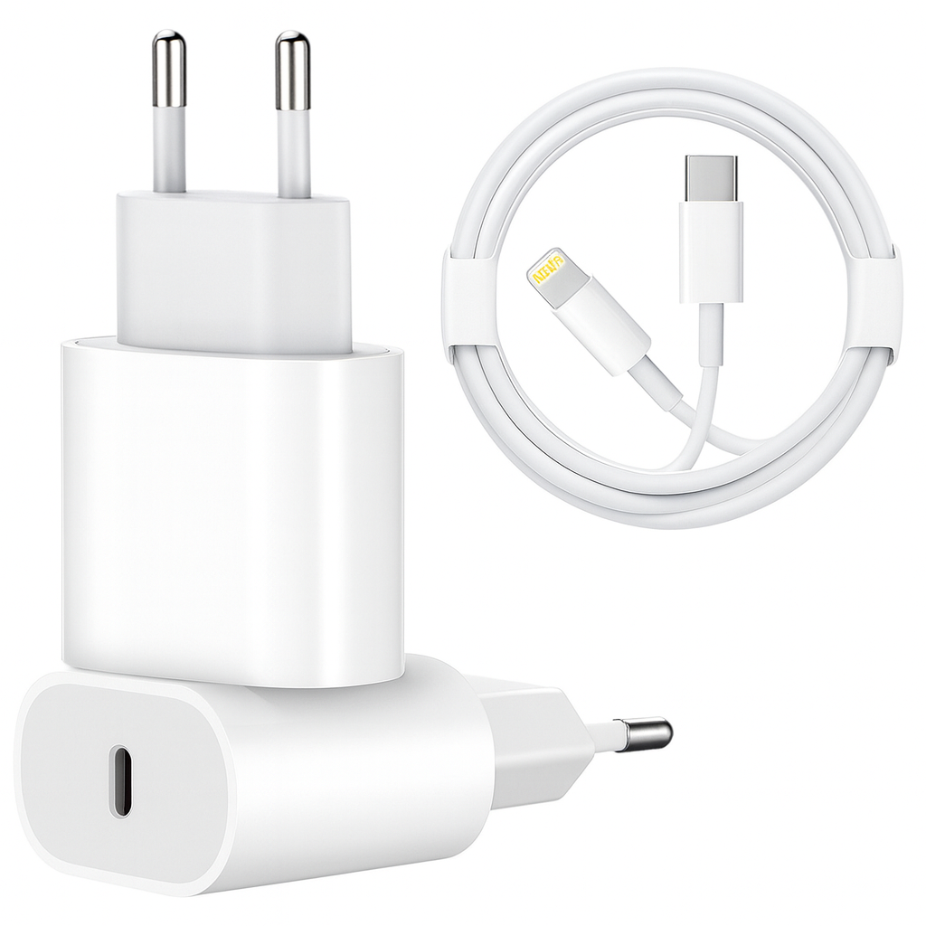 Carregador USB-C com cabo Lightning