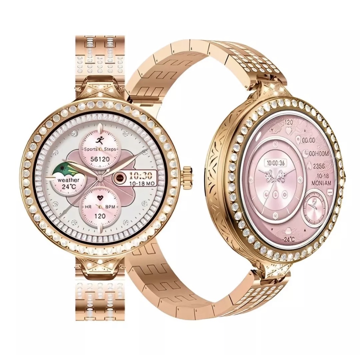 Smartwatch feminino de luxo