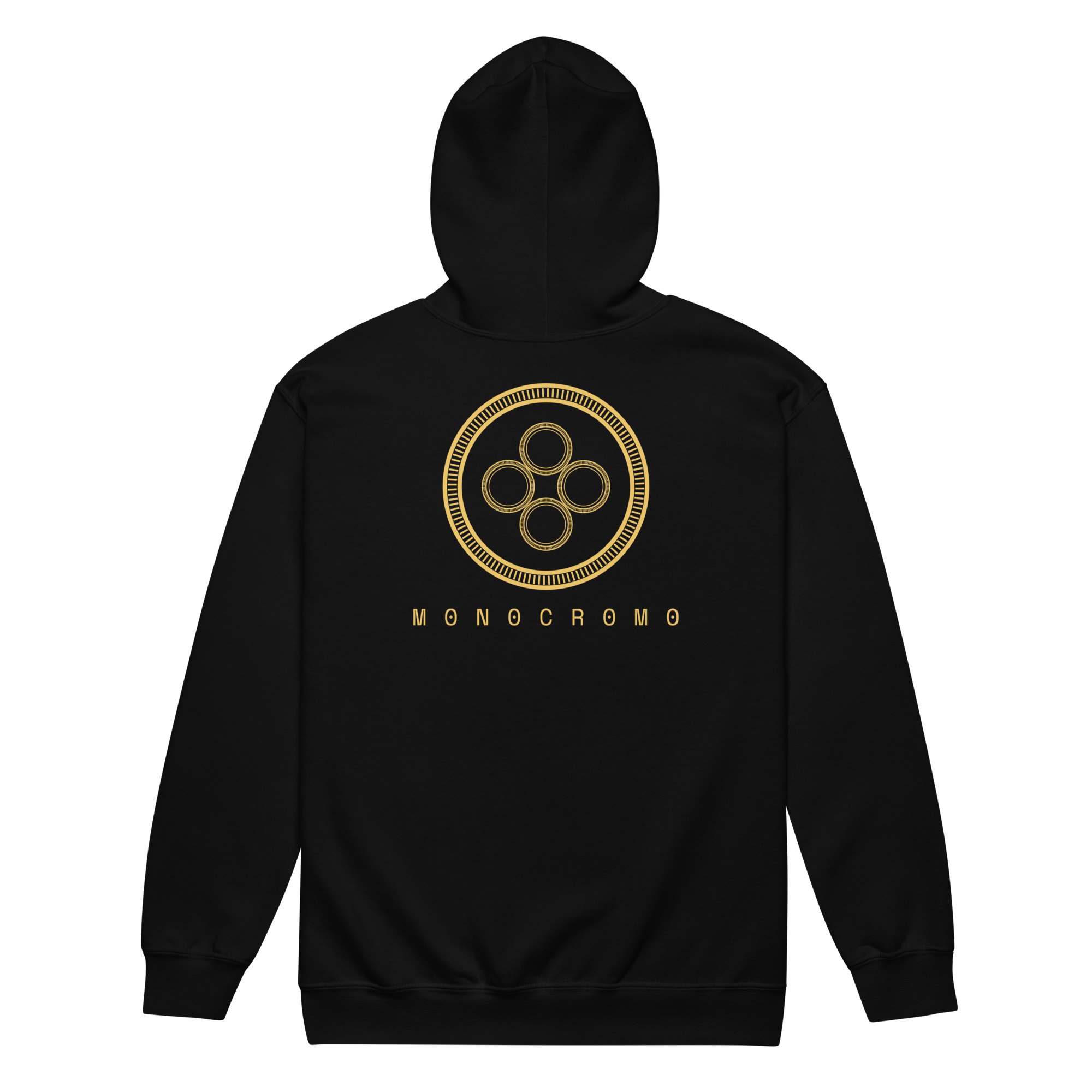 MONOCROMO Black Zip Hoodie