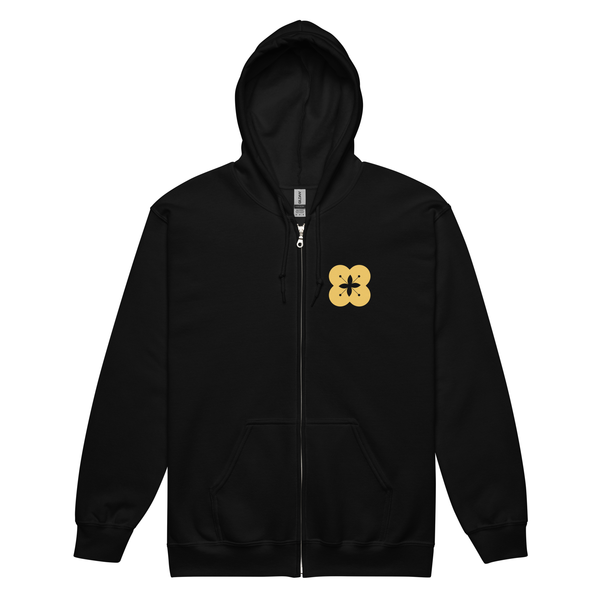 MONOCROMO Black Zip Hoodie
