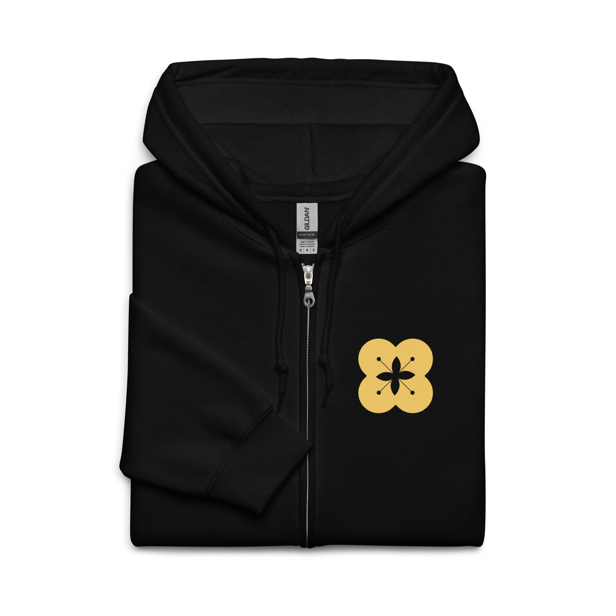 MONOCROMO Black Zip Hoodie