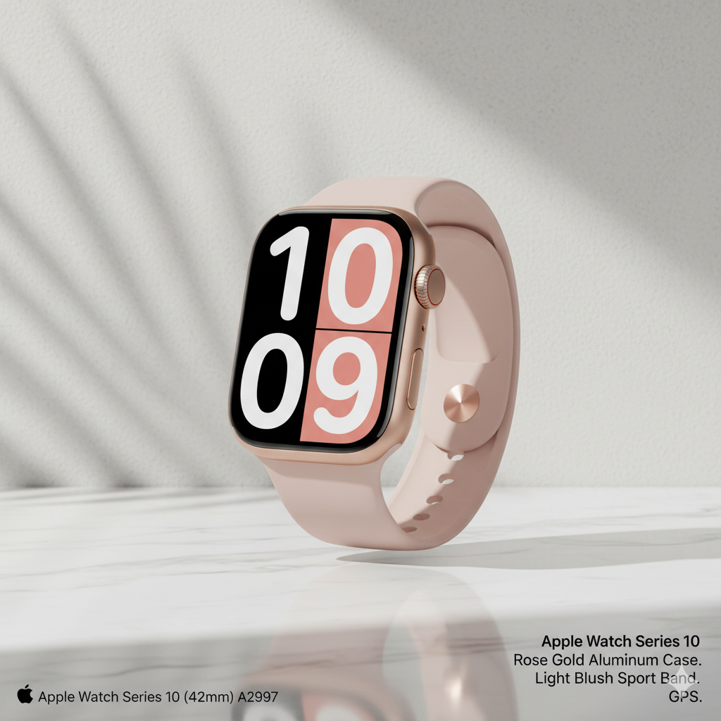 Apple Watch Series 10 42 mm GPS - Rose Gold Aluminum Light Blush Sport