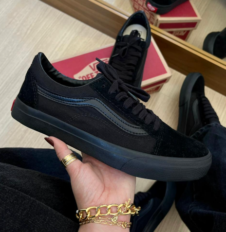 Vans Old Skool Preto Clássico - Atacado Unissex 12 Pares