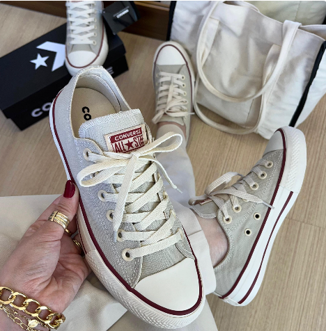 Converse All Star Cano Baixo Bordô - Atacado (Caixa Fechada)