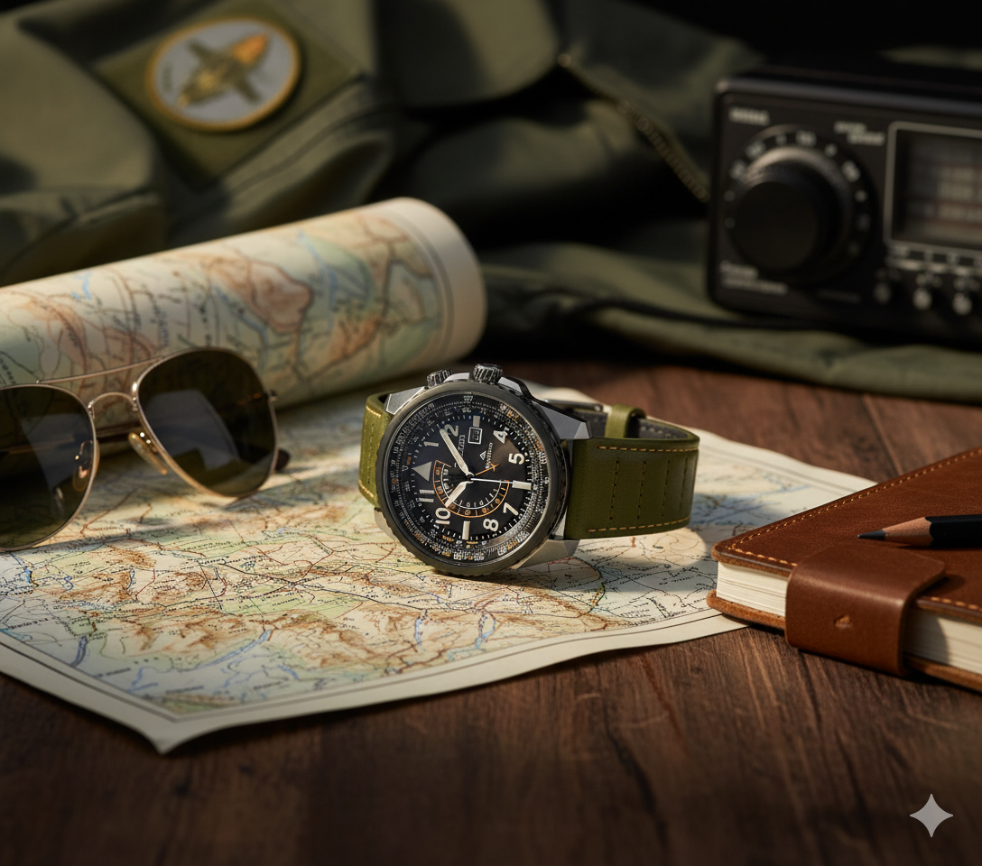 Citizen Promaster Nighthawk BJ7138-04E: Espírito Militar e Precisão de Piloto