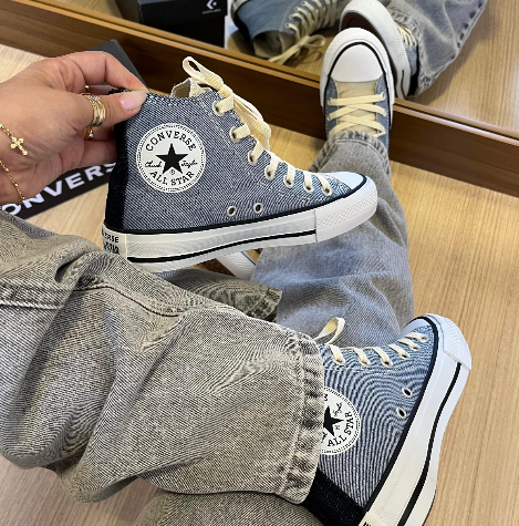 Converse All Star Jeans Cano Alto (12 Pares)