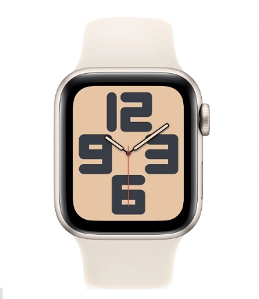Apple Watch SE 2ª Geração 40 mm M L MXG03LL A2726 GPS + Celular - Starlight Alumínio Starlight Sport