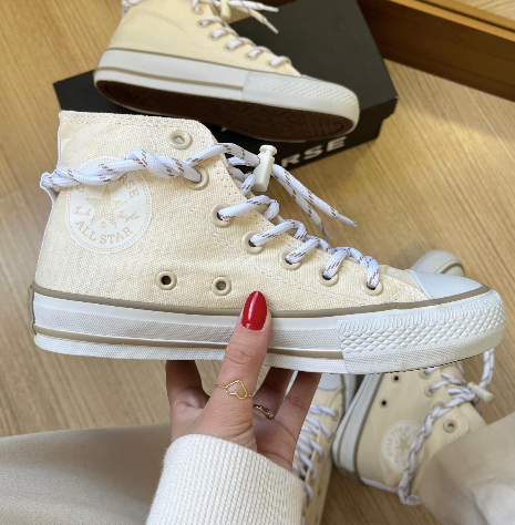 Converse All Star Cano Alto (Chuck Taylor) Off-White