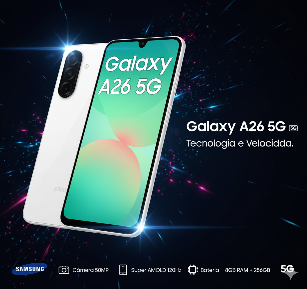 Smartphone Samsung Galaxy A26 5G A266M Dual Sim 6.7" 8GB/256GB White