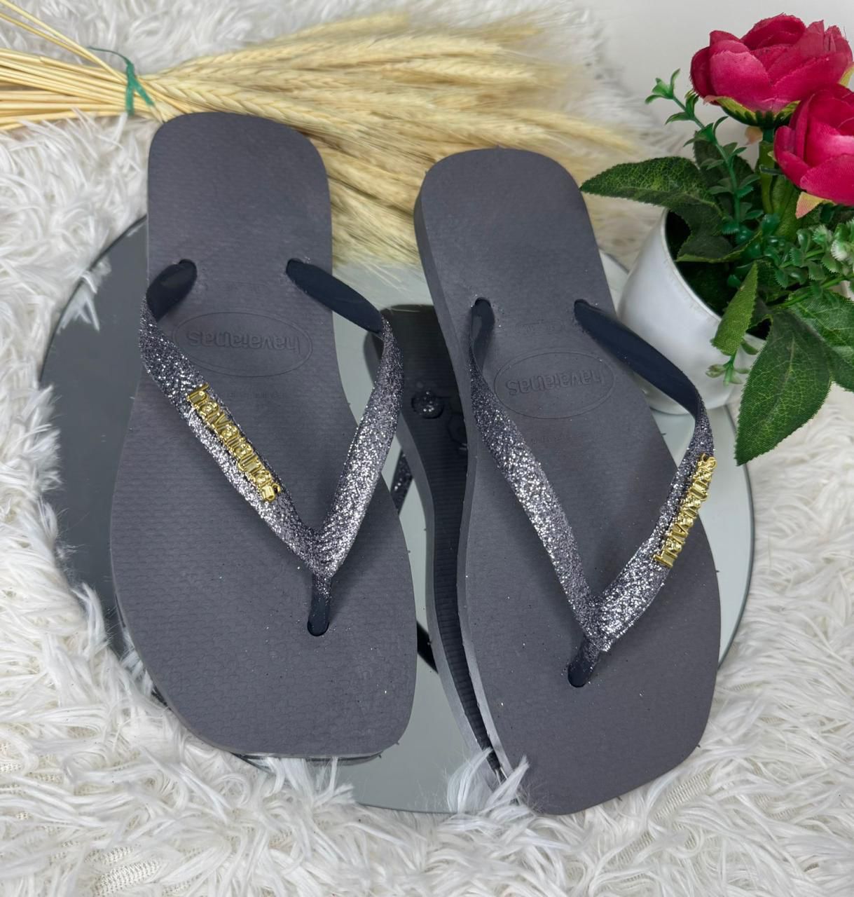 Chinelo Havaianas Slim Glitter - Atacado 12 Pares 
