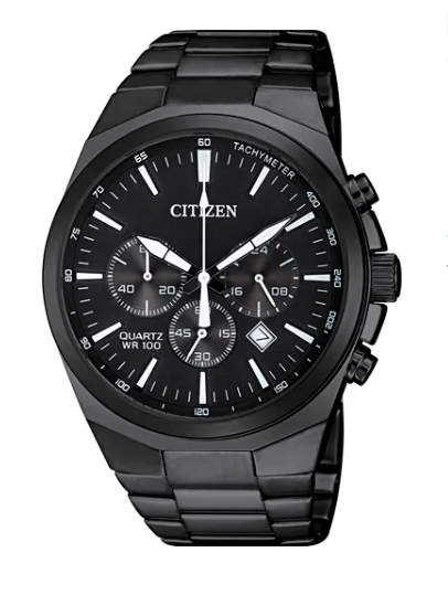 Citizen Quartz Chronograph AN8175-55E: Precisão e Estilo Totalmente Preto