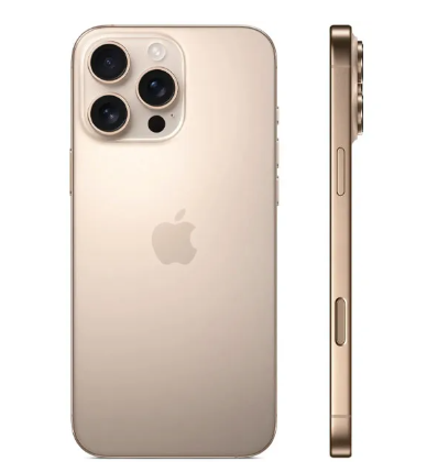 Apple iPhone 16 Pro A3083 eSIM 128GB 8GB RAM de 6.3" - Desert Titanium + Capinha MagSafe 3 Azul + Película