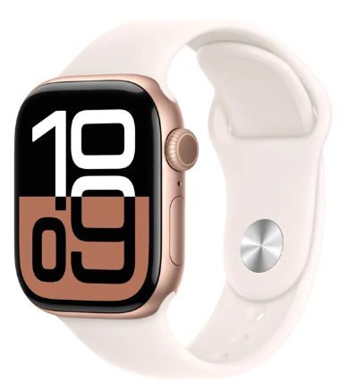 Apple Watch Series 10 42 mm S GPS - Alumínio Rosa Dourado Claro Blush Sport