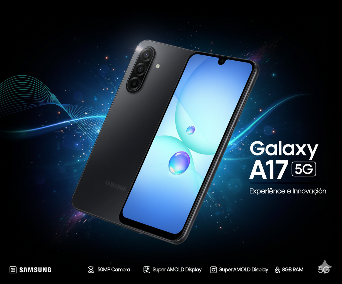 Smartphone Samsung Galaxy A17 5G A176B DS 6.7" 8GB/256GB Black