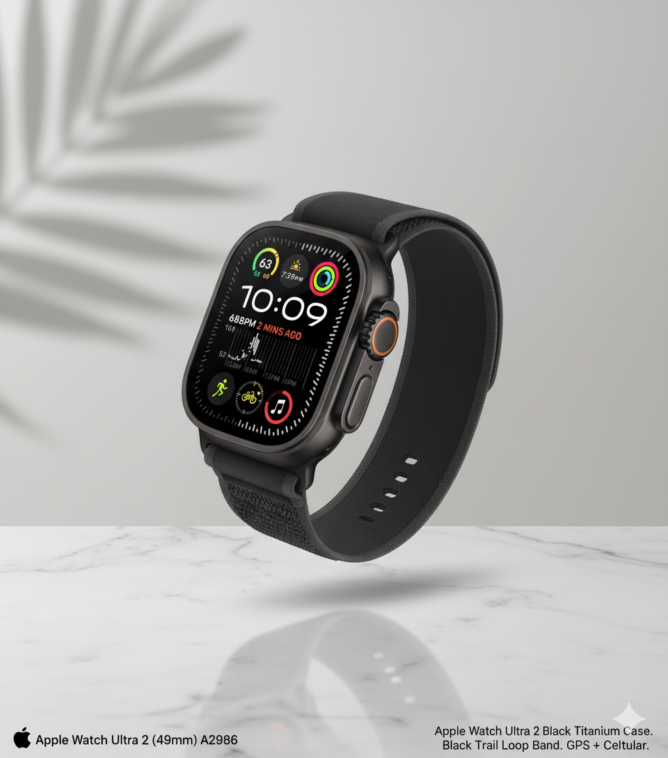 Apple Watch Ultra 2 (GPS + Celular) - Titânio Preto com Pulseira Trail Loop