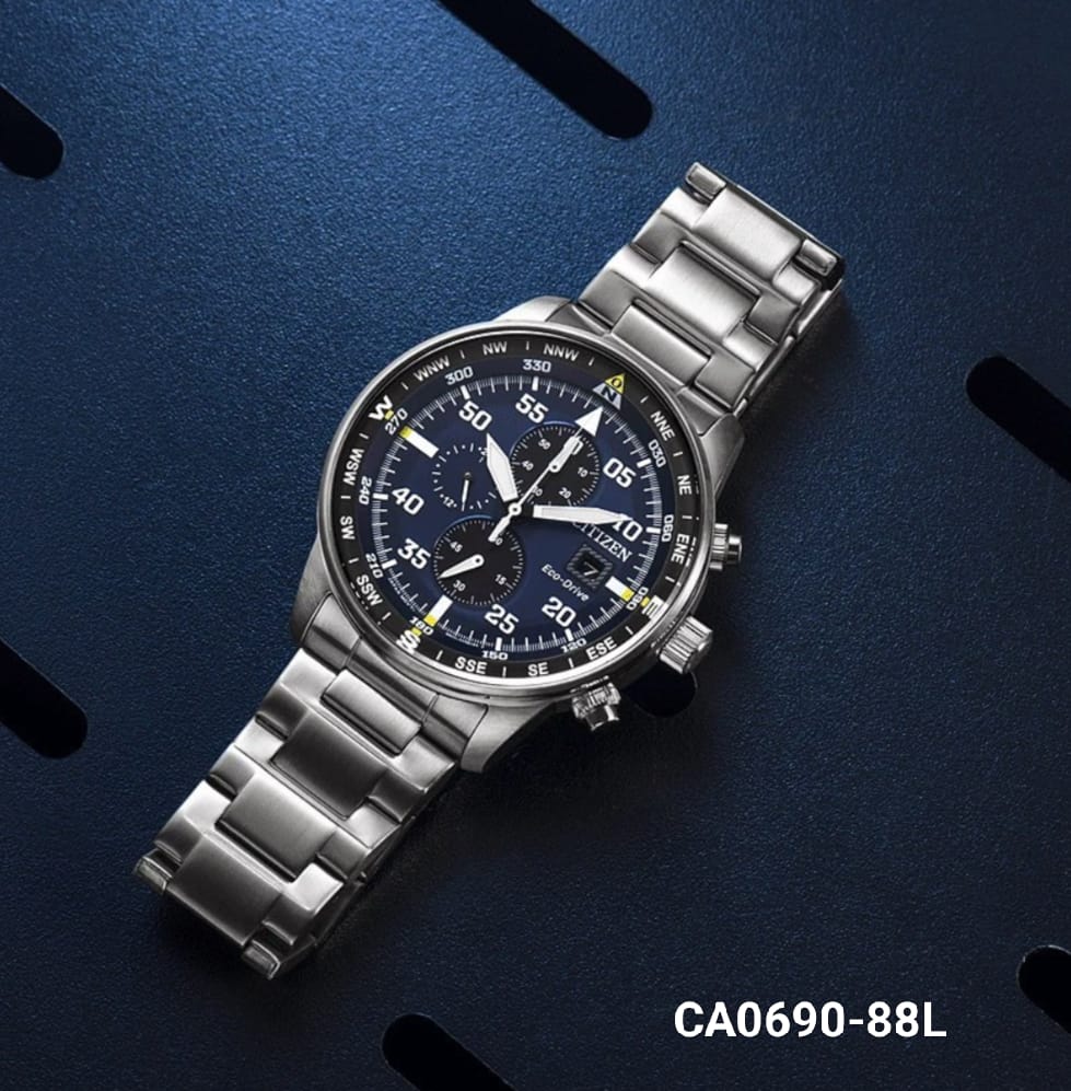  Citizen Eco-Drive Cronógrafo Aviator CA0690-88L