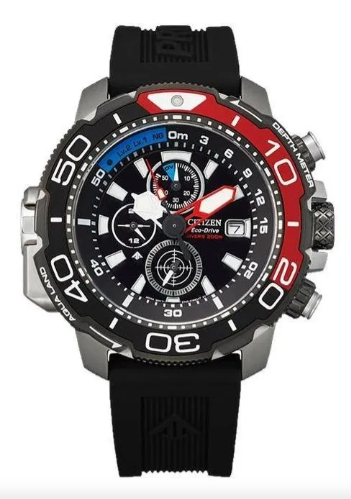 Relógio Citizen Promaster Aqualand Eco-Drive - BJ2167-03E (Acentos em Vermelho)