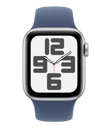 Apple Watch SE 2ª Geração 40 mm S M MXEC3LL A2722 GPS - Prata Alumínio Denim Sport