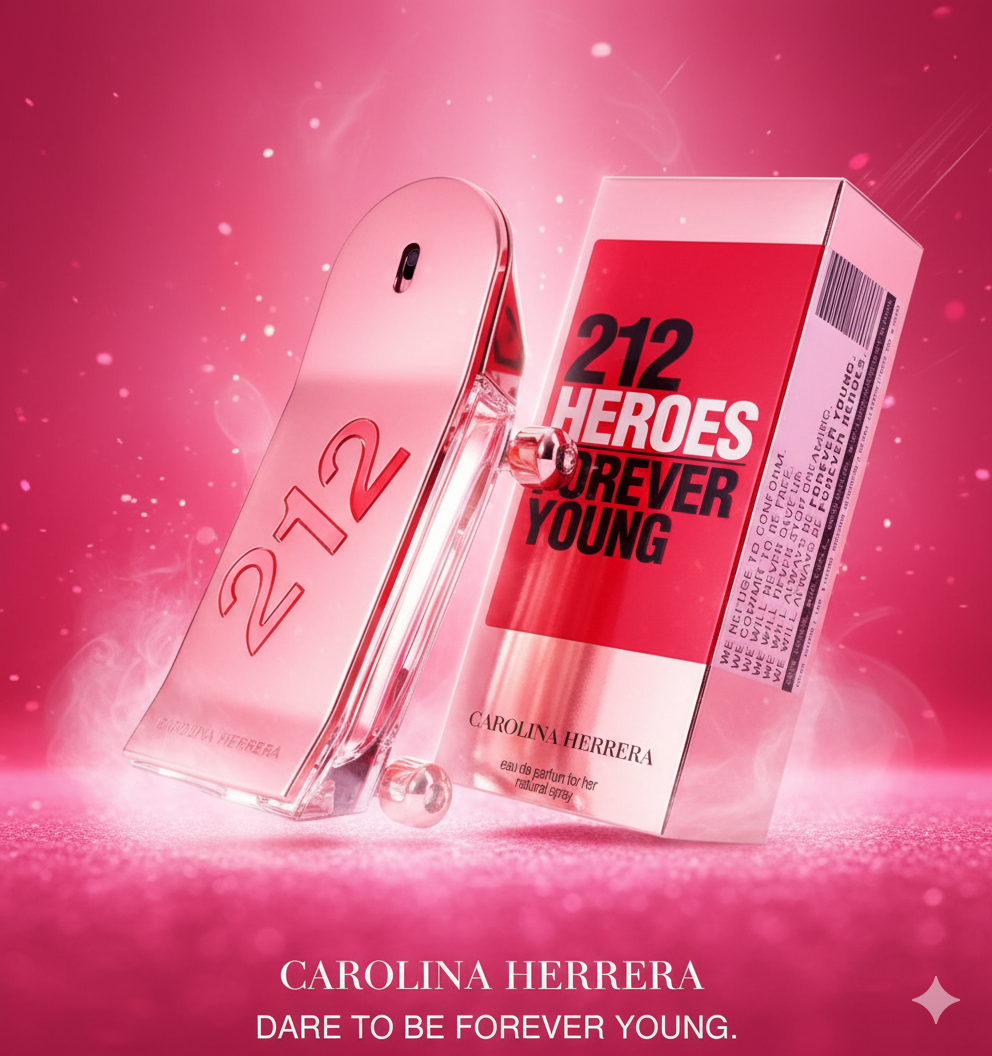 Perfume Carolina Herrera 212 Heroes Forever Young Feminino 80ml
