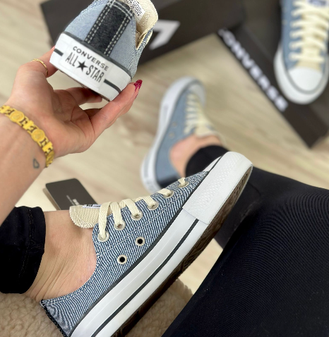 Converse All Star Cano Baixo Jeans - Atacado (Caixa Fechada)