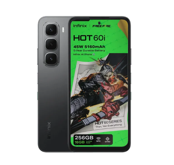 Smartphone Infinix Hot 60i LTE Dual Sim 6.70" 8GB Expansível/256GB Black