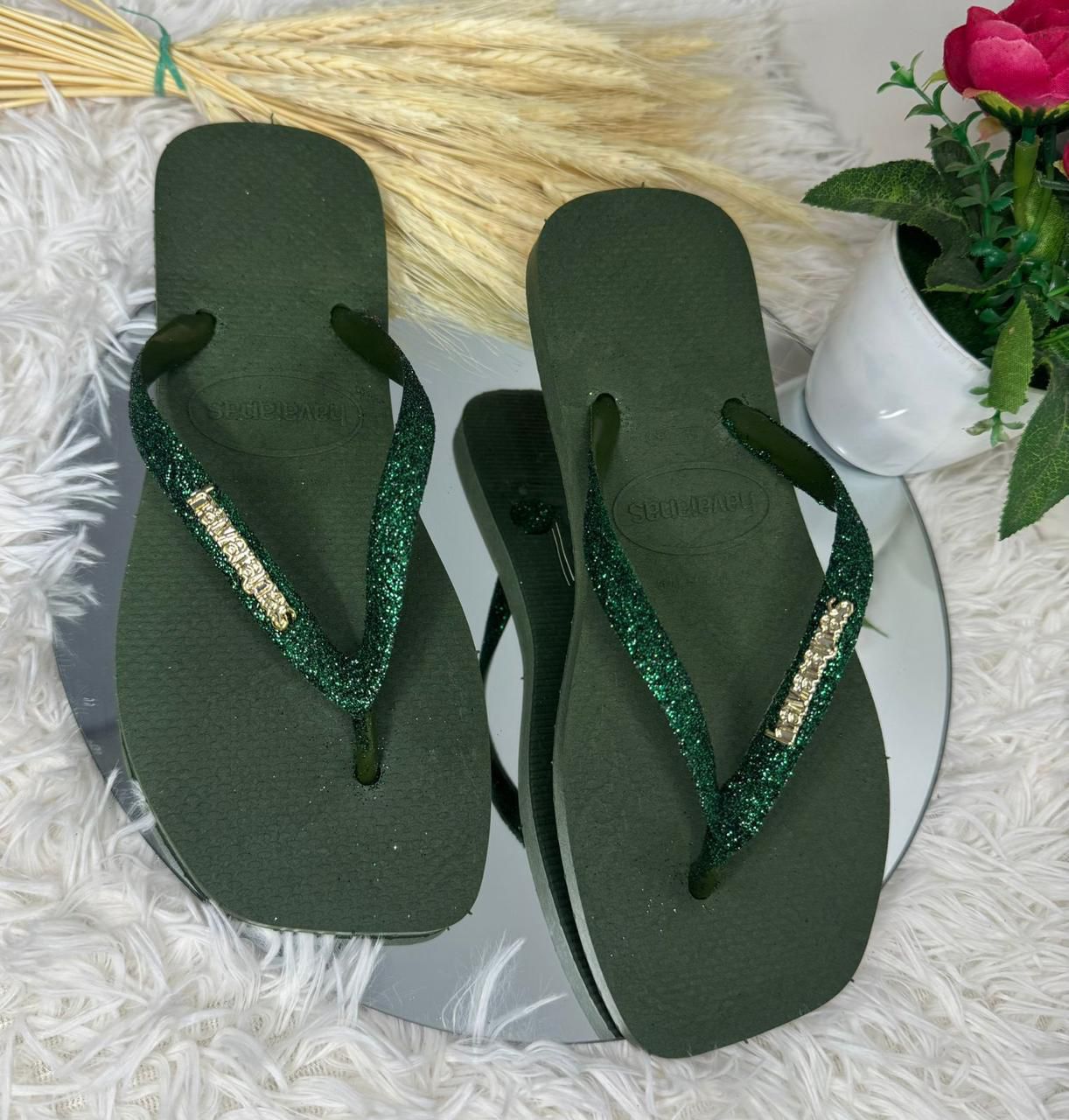 Chinelo Havaianas Slim Glitter - Atacado 12 Pares 