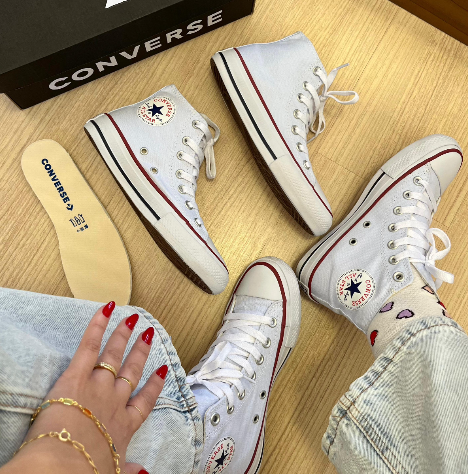 Converse All Star Cano Alto Branco Clássico - Atacado 12 Pares 