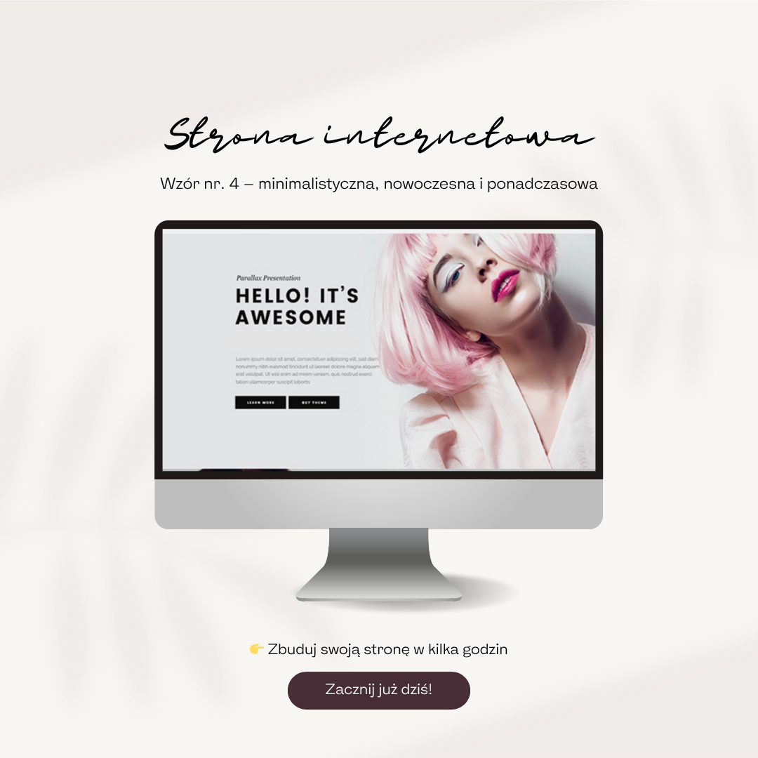 🚀 Profesjonalna strona internetowa - wzór 4