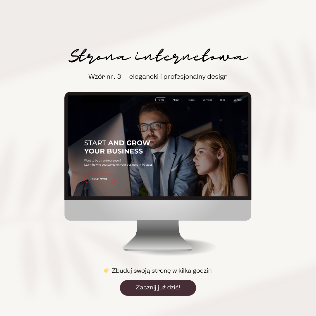 🚀 Profesjonalna strona internetowa - wzór 3